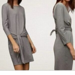 Wilfred Babaton Gray Long Sleeve Dress